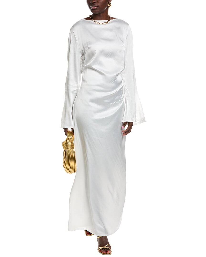 Madison Miles Maxi Dress In White