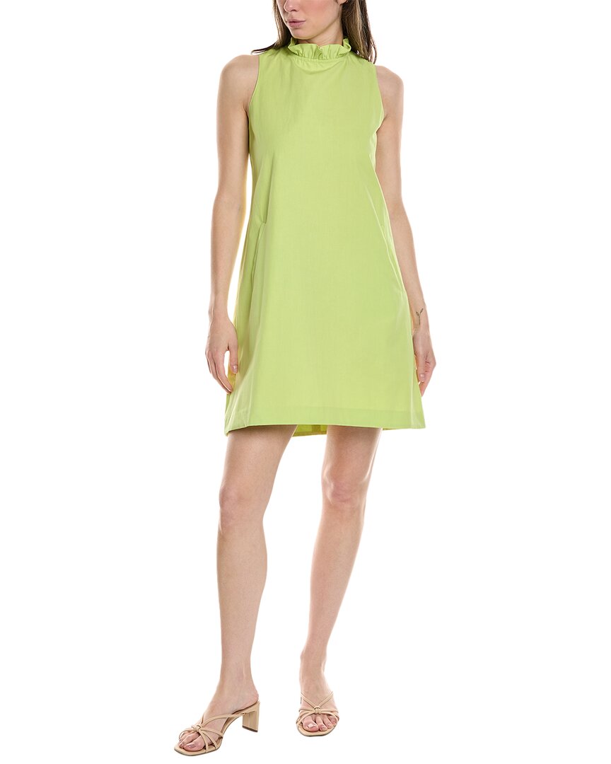 Tyler Boe Tyler Böe Stella Linen-blend A-line Dress In Green
