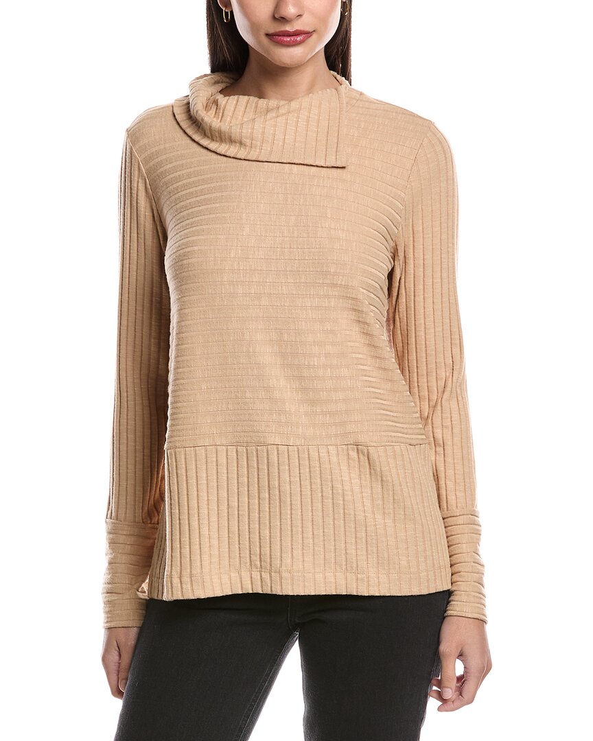 Michael Stars Sigourney Generous Fit Cowl Neck Top In Neutral