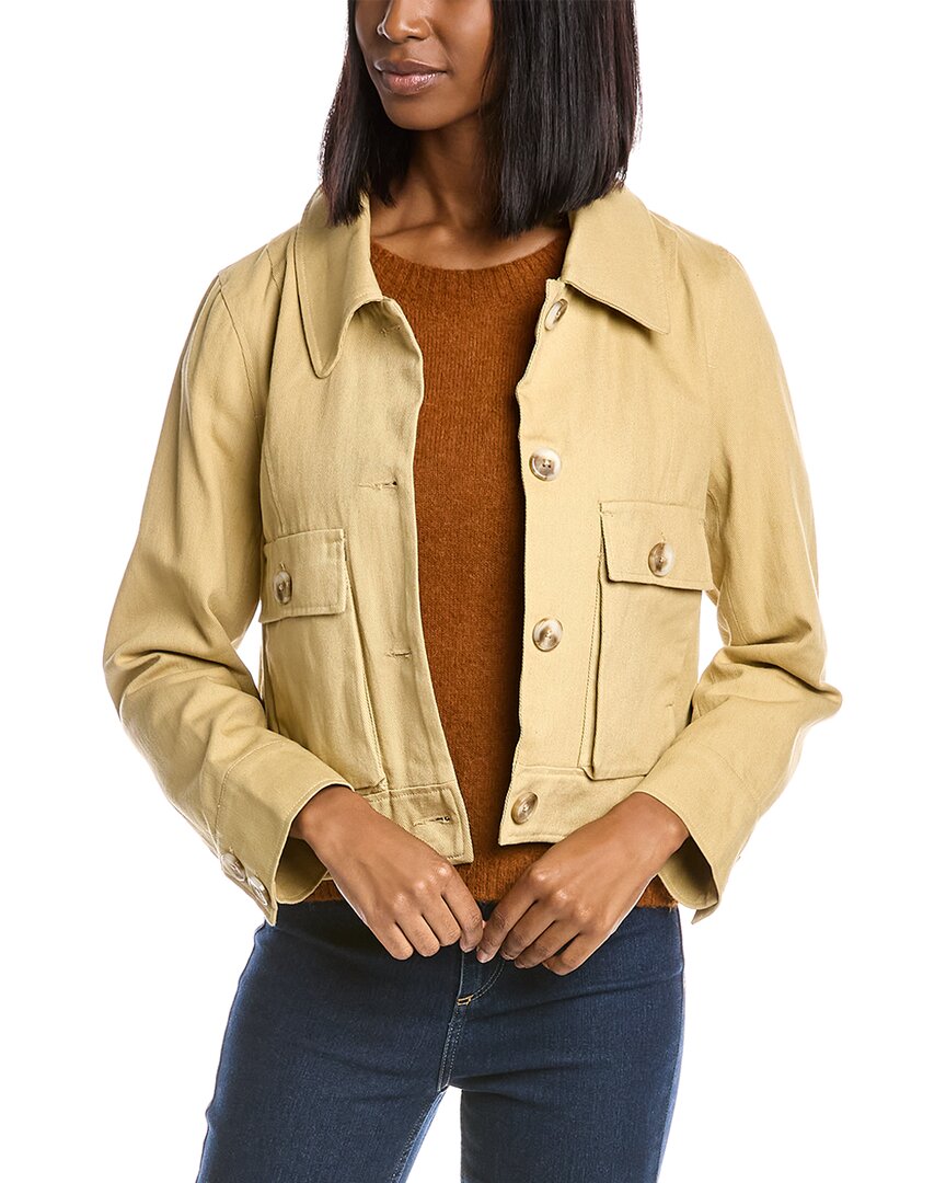 Pascale La Mode Twill Jacket In Brown