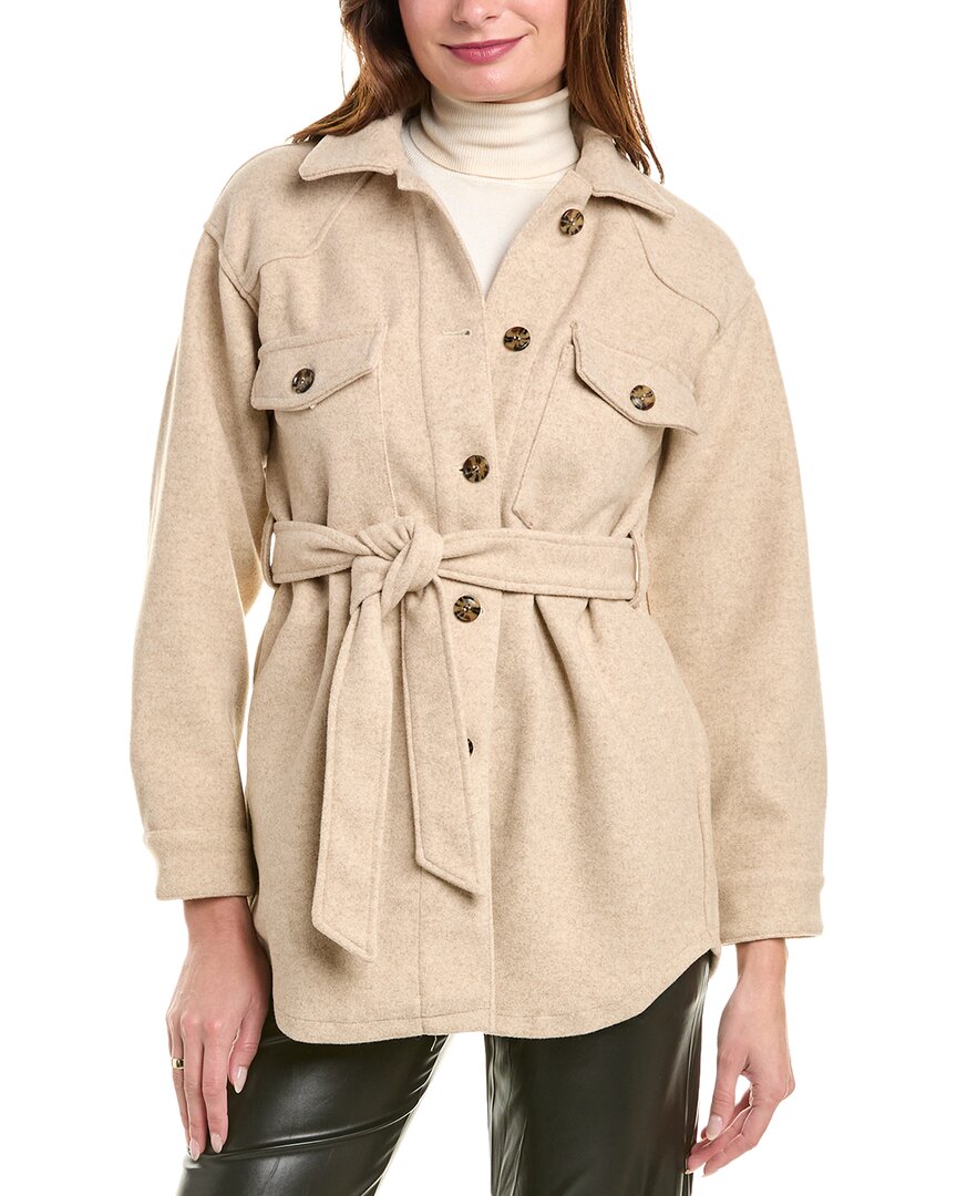 Colette Rose Shacket In White