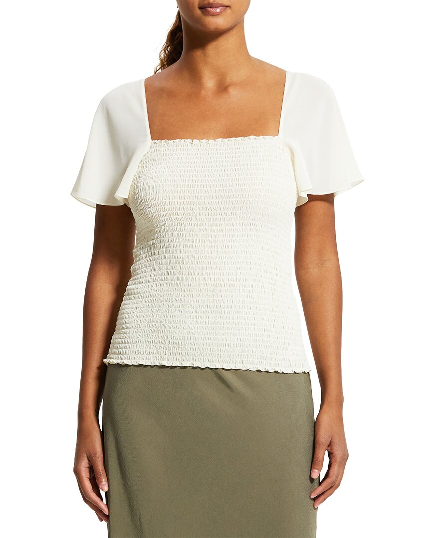 Theory Smocked Top