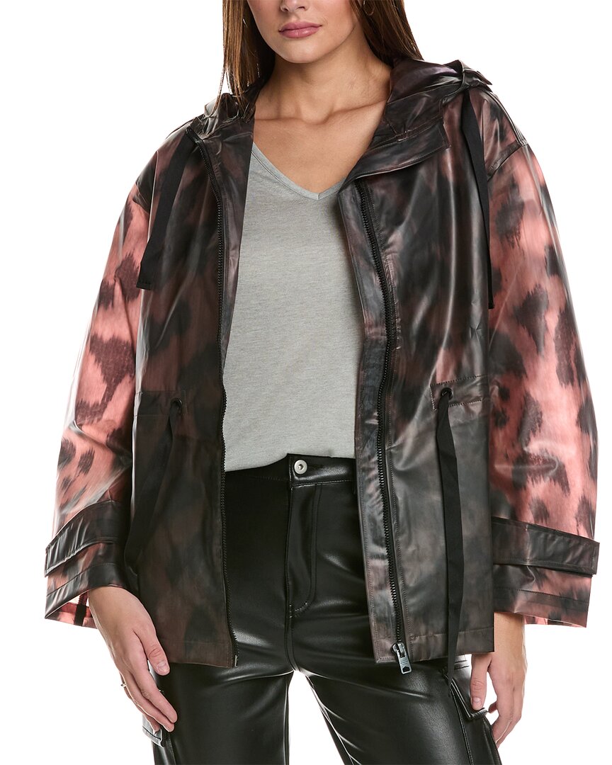 Shop Allsaints Chelsie Leo Jacket In Brown