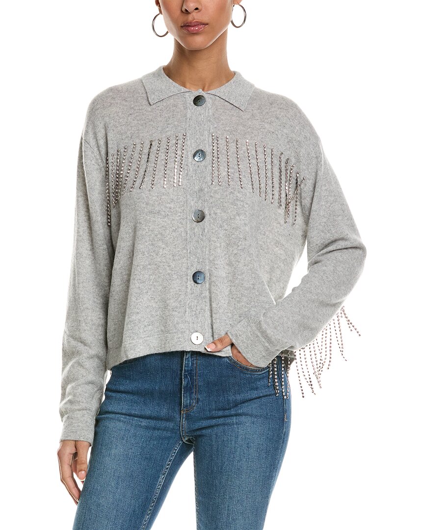 Shop Brodie Cashmere Chiquita Cashmere Jacket In Grey