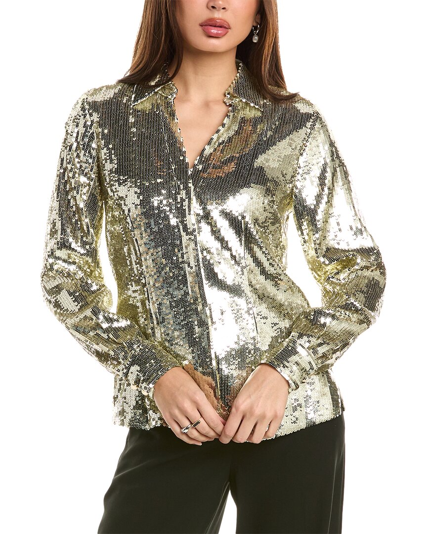 ELIE TAHARI ELIE TAHARI SEQUIN BLOUSE