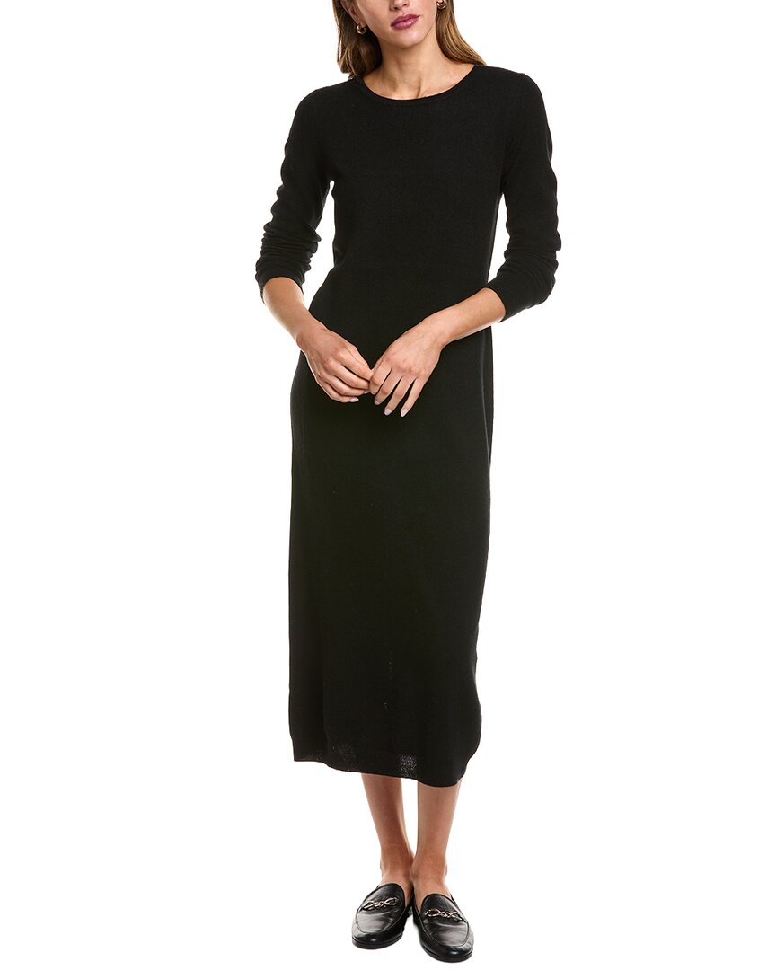 Philosophy Di Lorenzo Serafini Philosophy Bateau Neck Cashmere Midi Dress In Black