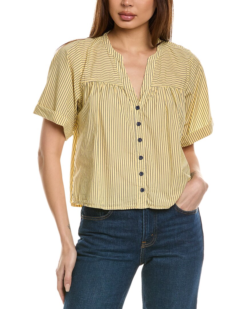 Nation Ltd Filippa Swingy Blouse In Yellow