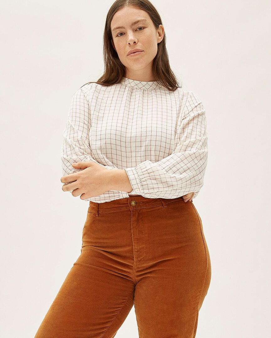 Everlane The Double-gauze Shirred Top In White