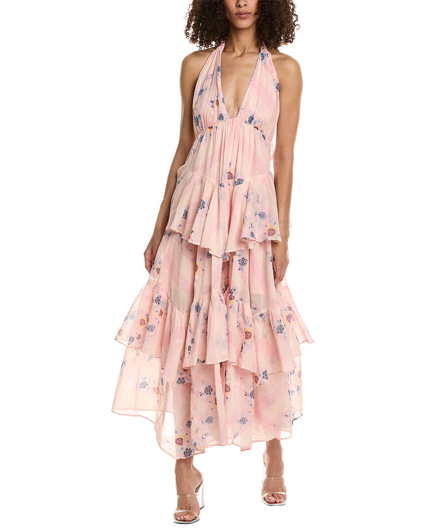 Shop Free People Stop Time Maxi Dress In Pink