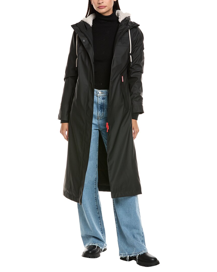 Hunter Sammy Rain Coat In Black