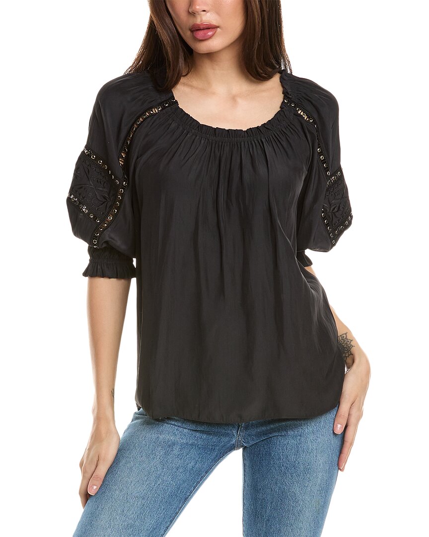 Shop Ramy Brook Munroe Top In Black