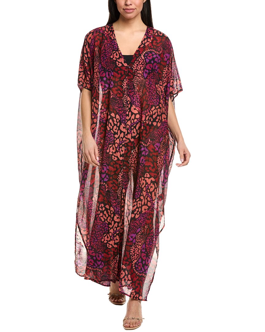 JOHNNY WAS JOHNNY WAS AFENI SILK-BLEND MAXI CAFTAN
