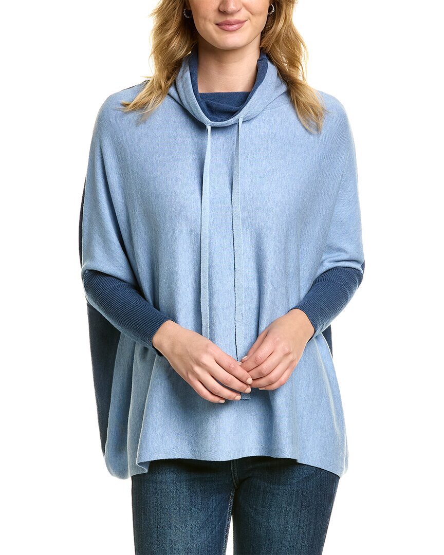 Shop Renuar Cowl Pullover In Blue