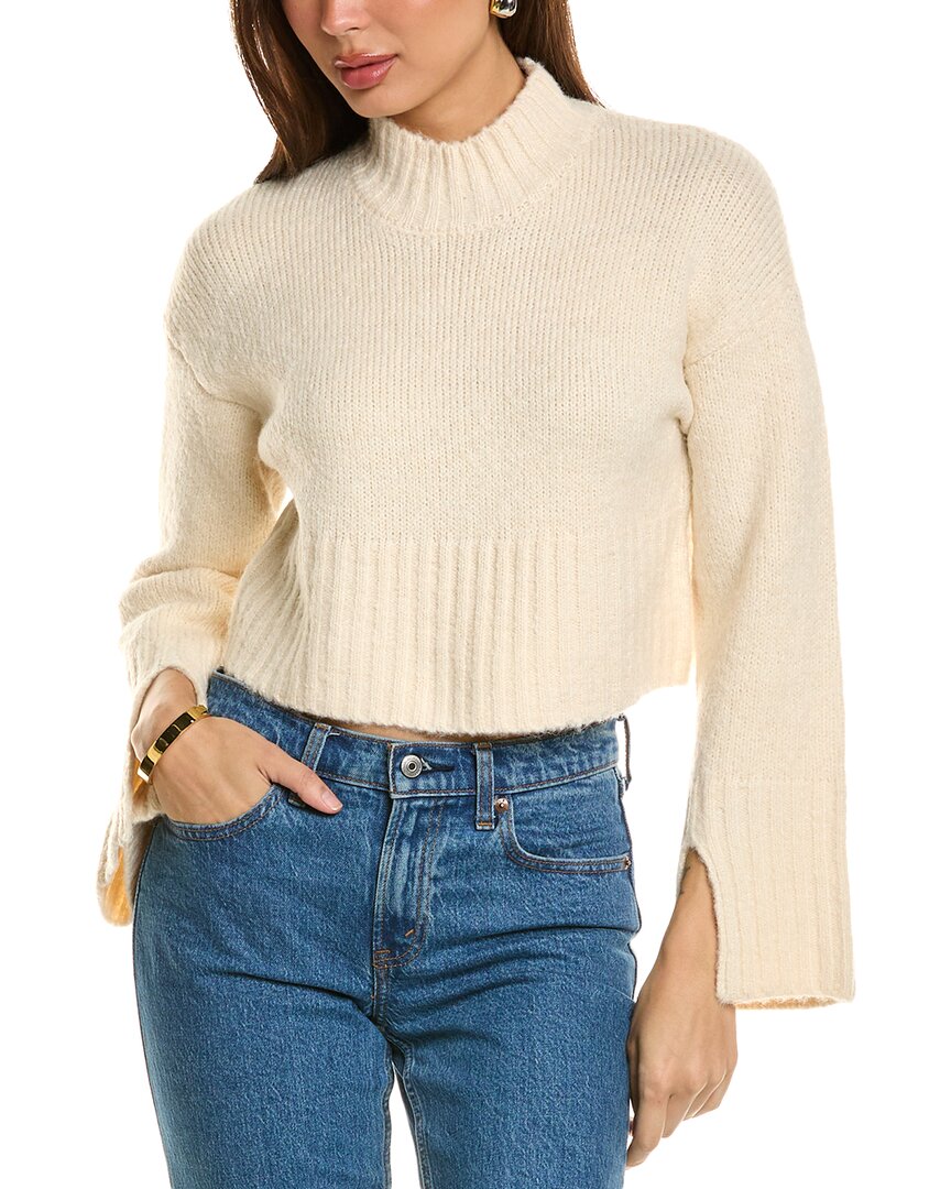 Celestine Sei Turtleneck Wool-blend Pullover In White