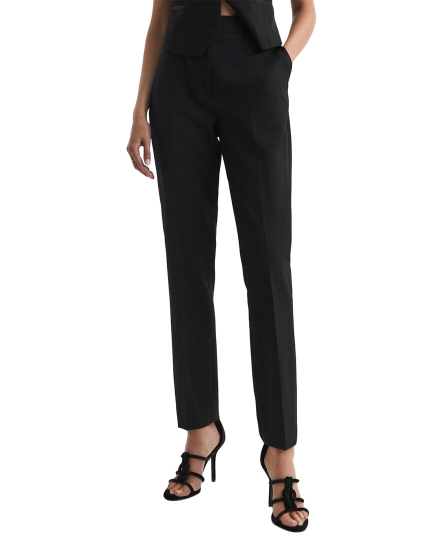 Reiss Alia Wool-blend Trouser In Black