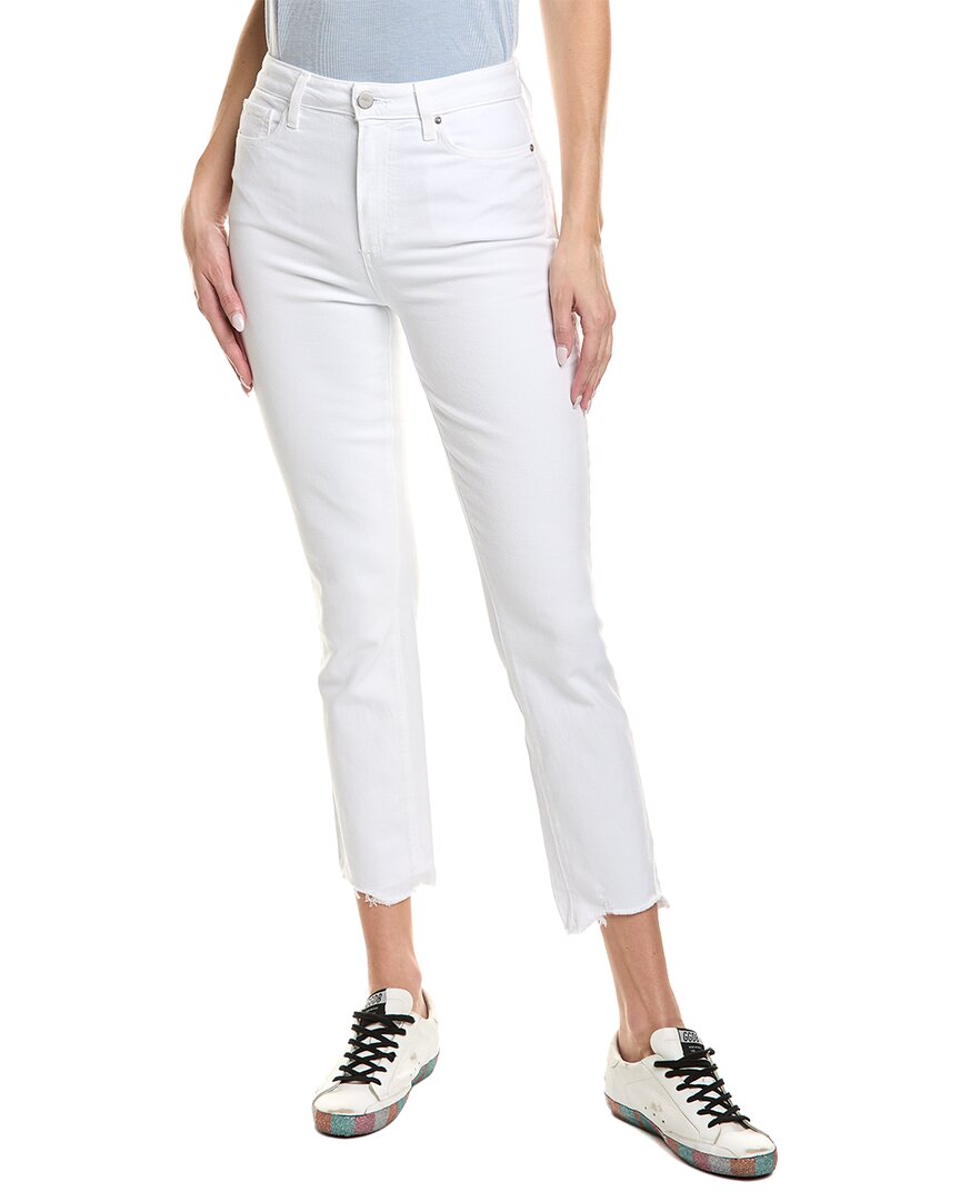 Shop Paige Accent Crisp White Ultra High Rise Straight Jean