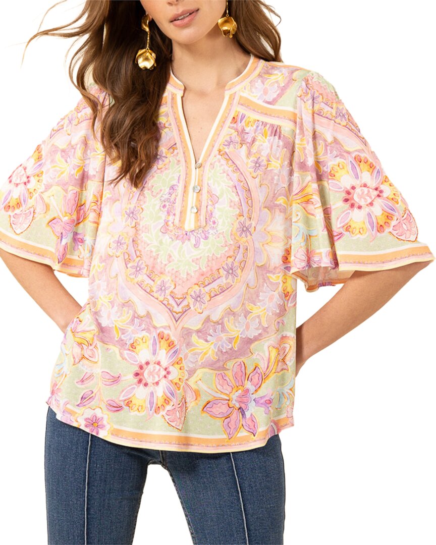 Hale Bob Kaitlyn Blouse In Yellow