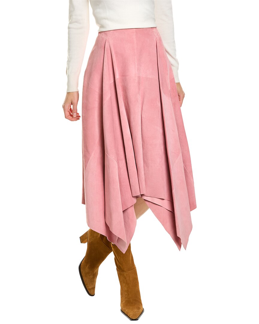 Ferragamo Suede Maxi Skirt