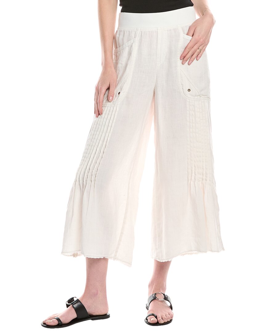 Xcvi Brielle Linen Gaucho Pant In White