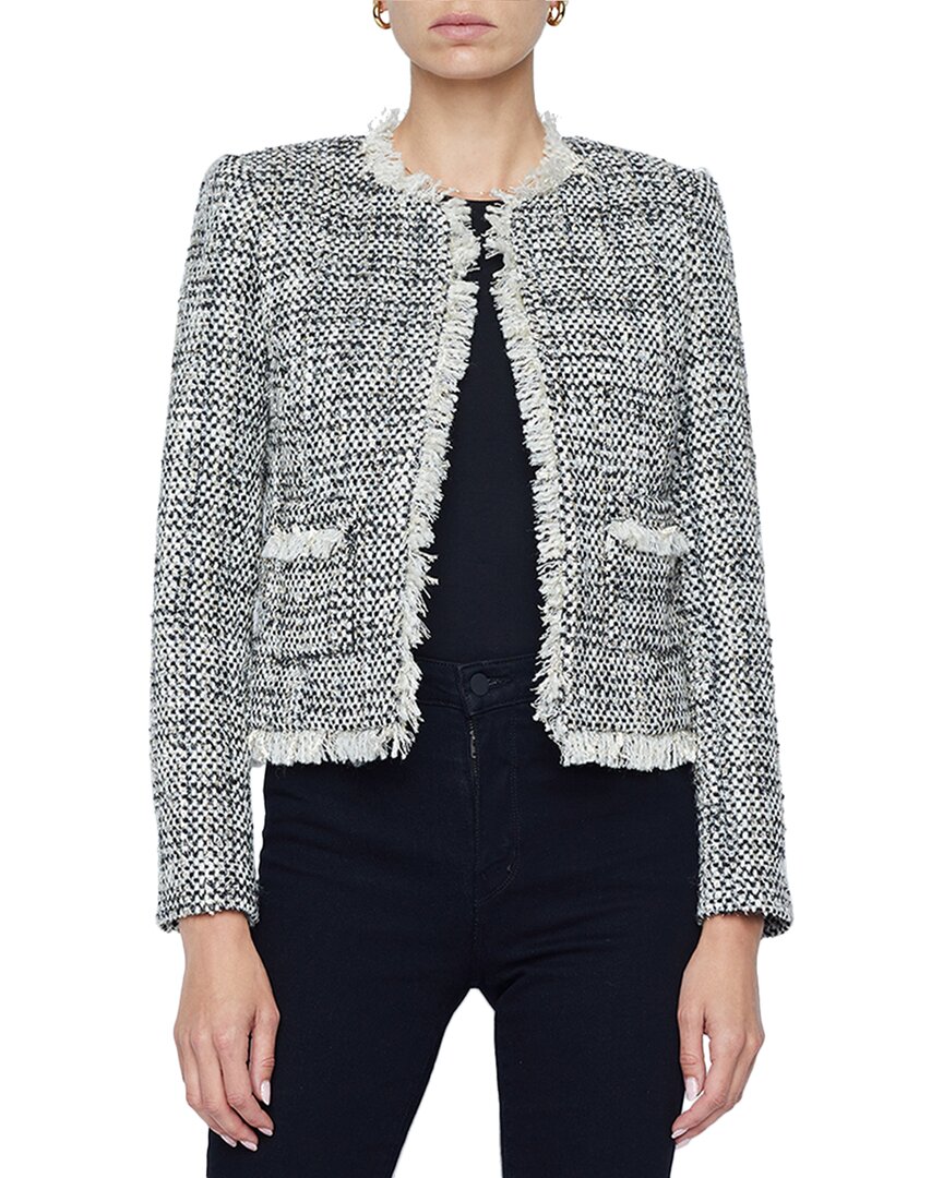 L Agence L'agence Angelina Metallic Tweed Jacket