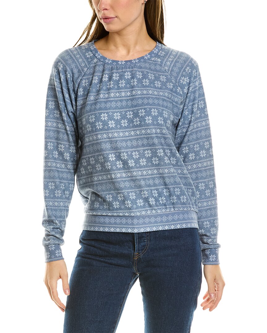Shop Sol Angeles Hacci Pullover In Blue