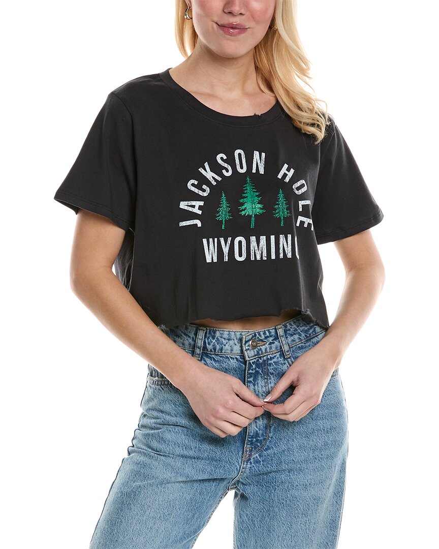 Prince Peter Graphic Cropped T-shirt In Black