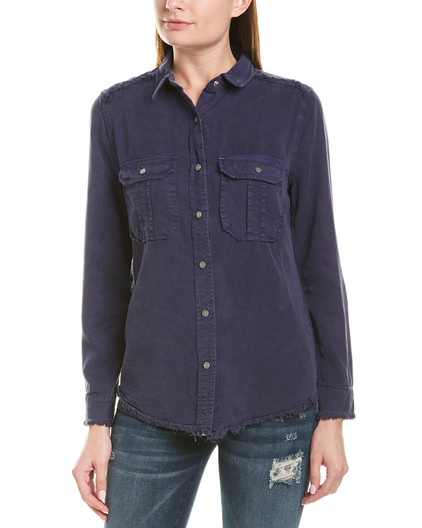 Image of Etienne Marcel Frayed Denim Shirt
