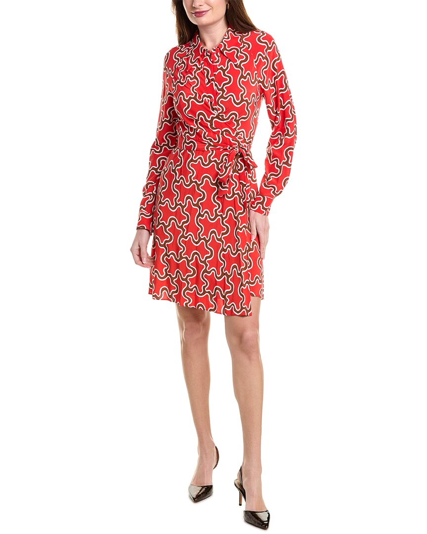 Diane Von Furstenberg Women's Sophie Tie-waist Minidress In Red