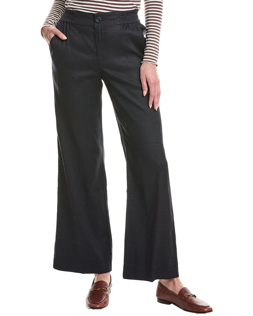 Cabi Finale Linen-blend Trouser In Black