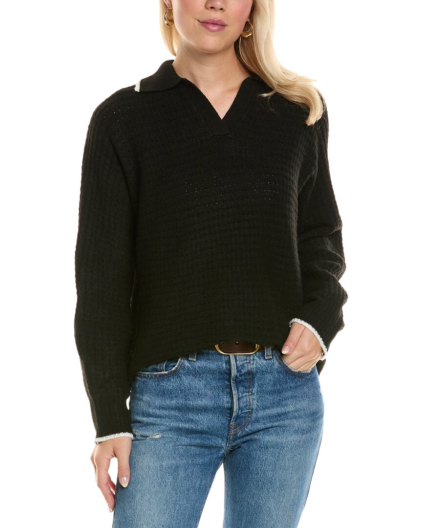 JOSEPH A JOSEPH A. WAFFLE POLO SWEATER