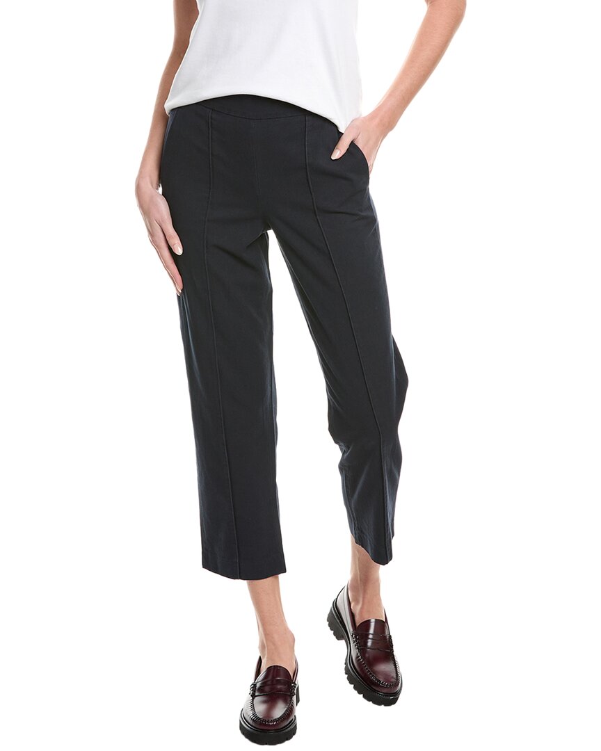Vince Velvet-trim Pull-on Pants In Black In Black