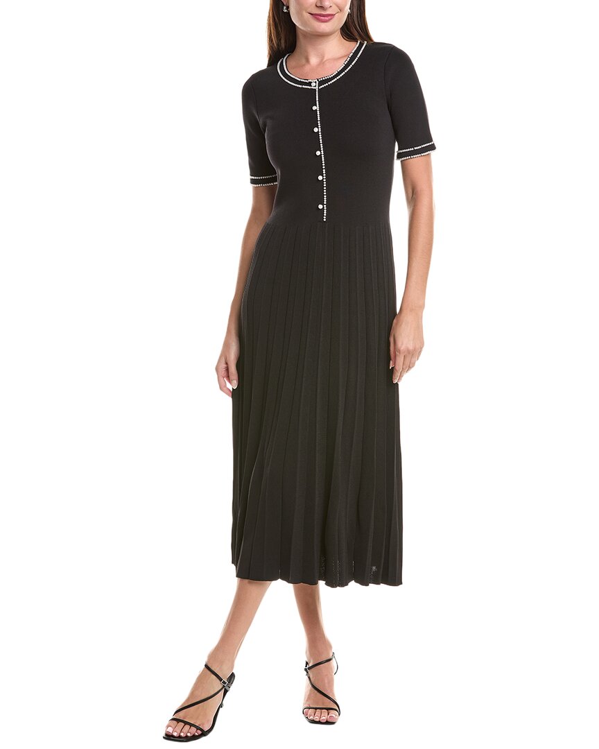 Elie Tahari The Leona Sweaterdress In Black