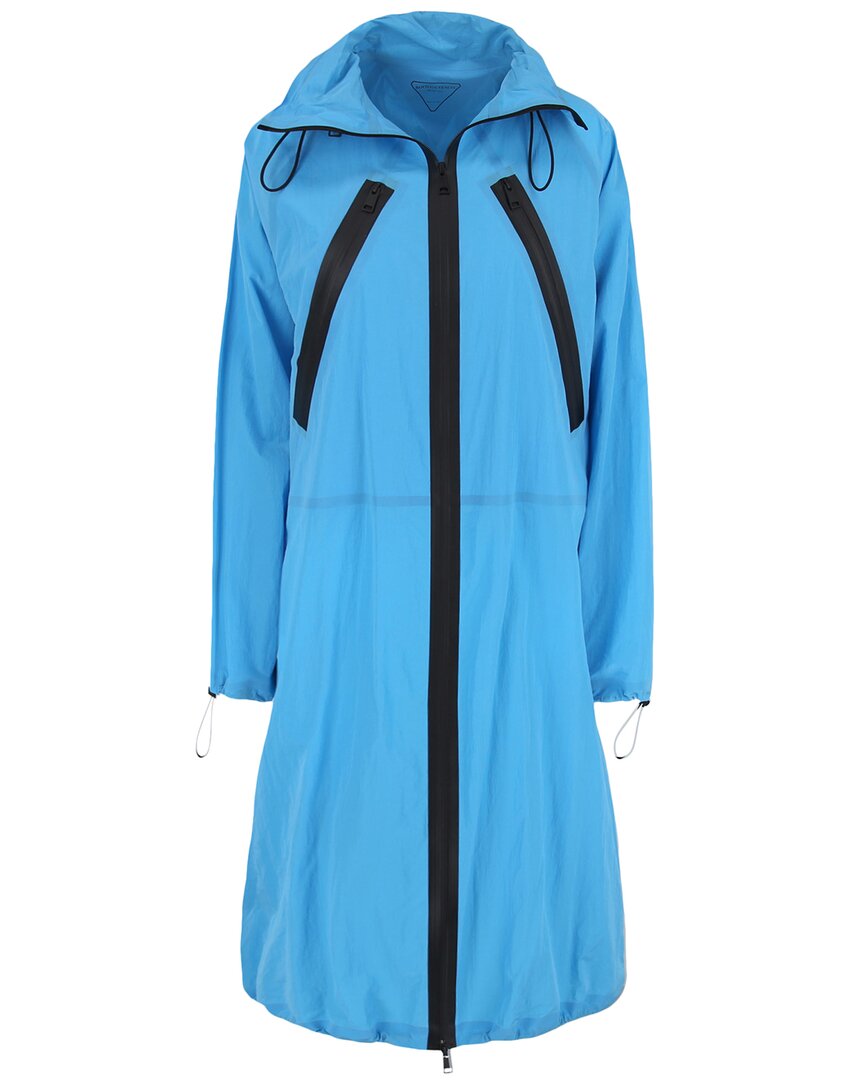 Bottega Veneta Waterproof Parka In Blue
