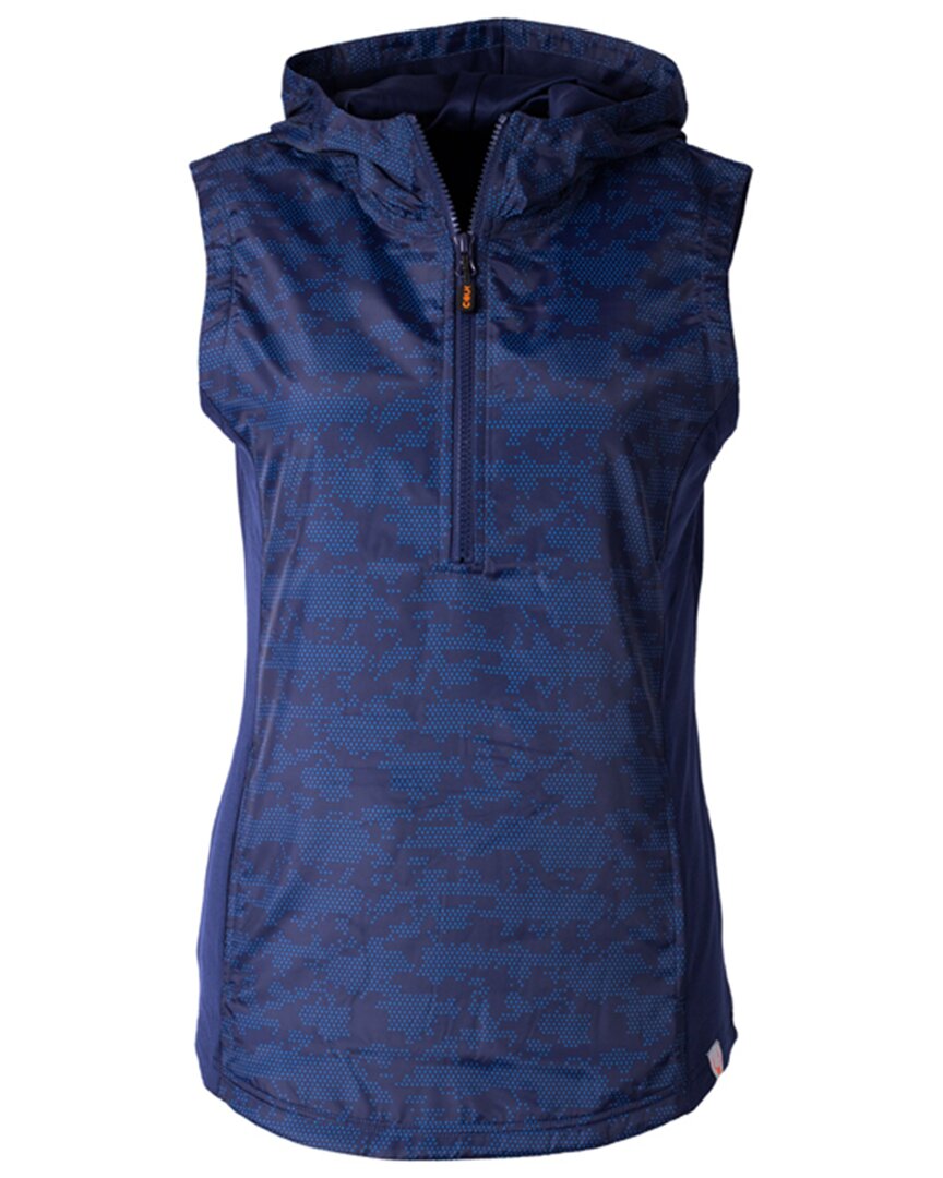 Shop Cutter & Buck Swish Printed Sport Vest In Blue