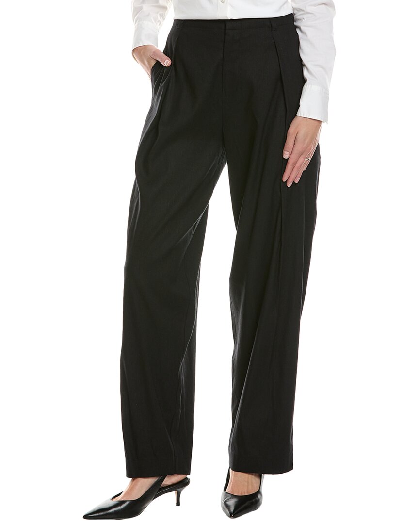Rag & Bone Donovan Linen-blend Pant In Black