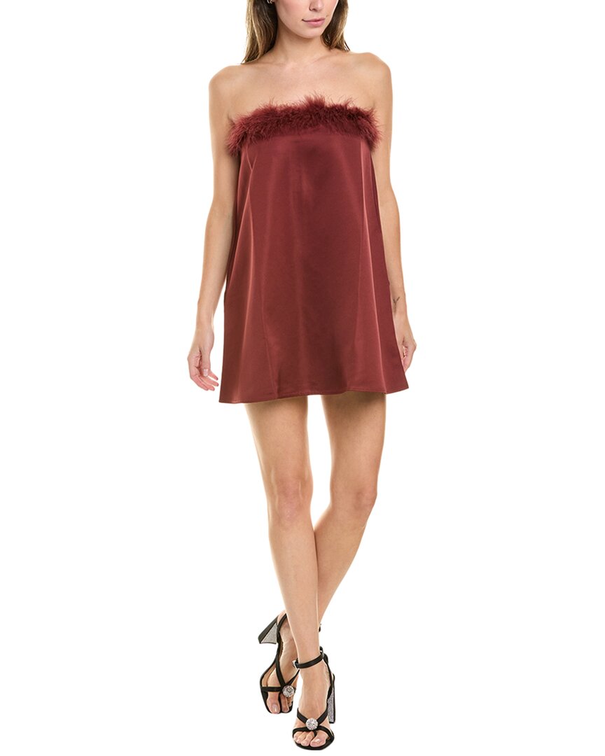 Weworewhat Strapless Mini Dress In Brown