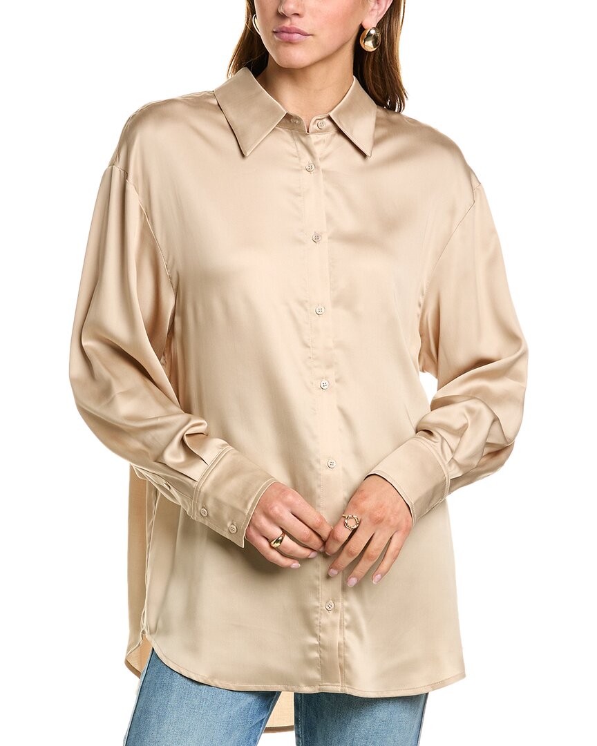 Sophie Rue Alexis Button-down Shirt In Brown