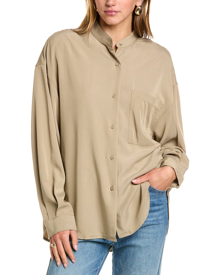 Sophie Rue Dominique Button-up Shirt In Brown