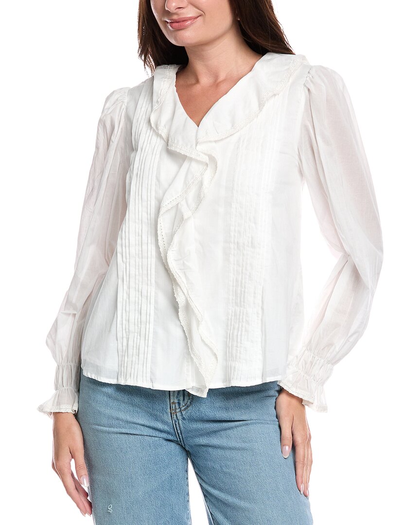 Fate 3/4-sleeve Blouse In White