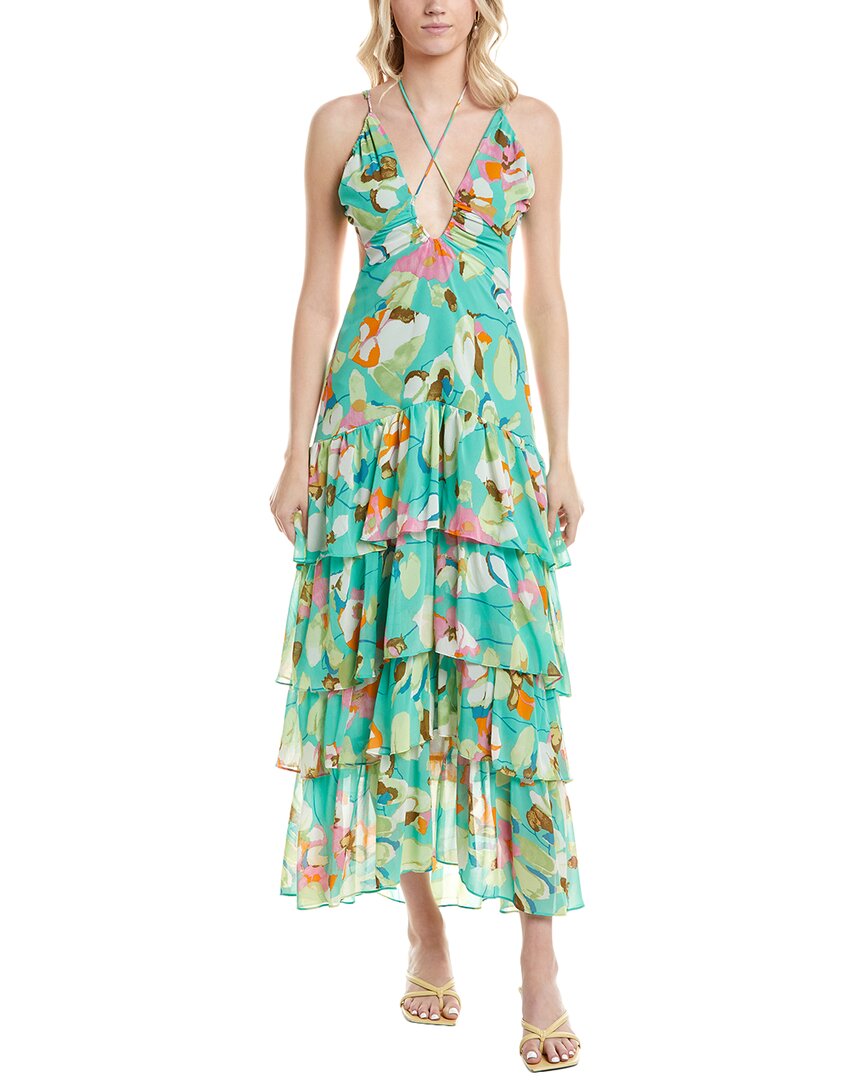 Astr The Label Aneira Maxi Dress In Green