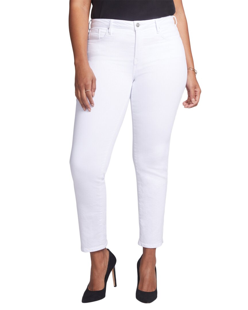 Nydj Slim Optic White Ankle Crop Jean