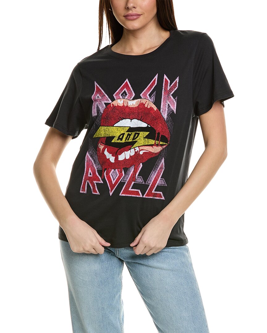 Shop Prince Peter Rock N Roll Mouth T-shirt In Black