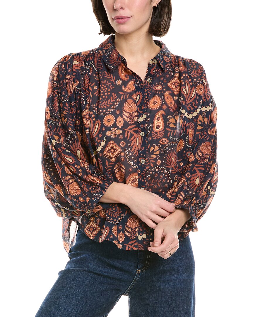 Mother Breeze Blouse In Navy