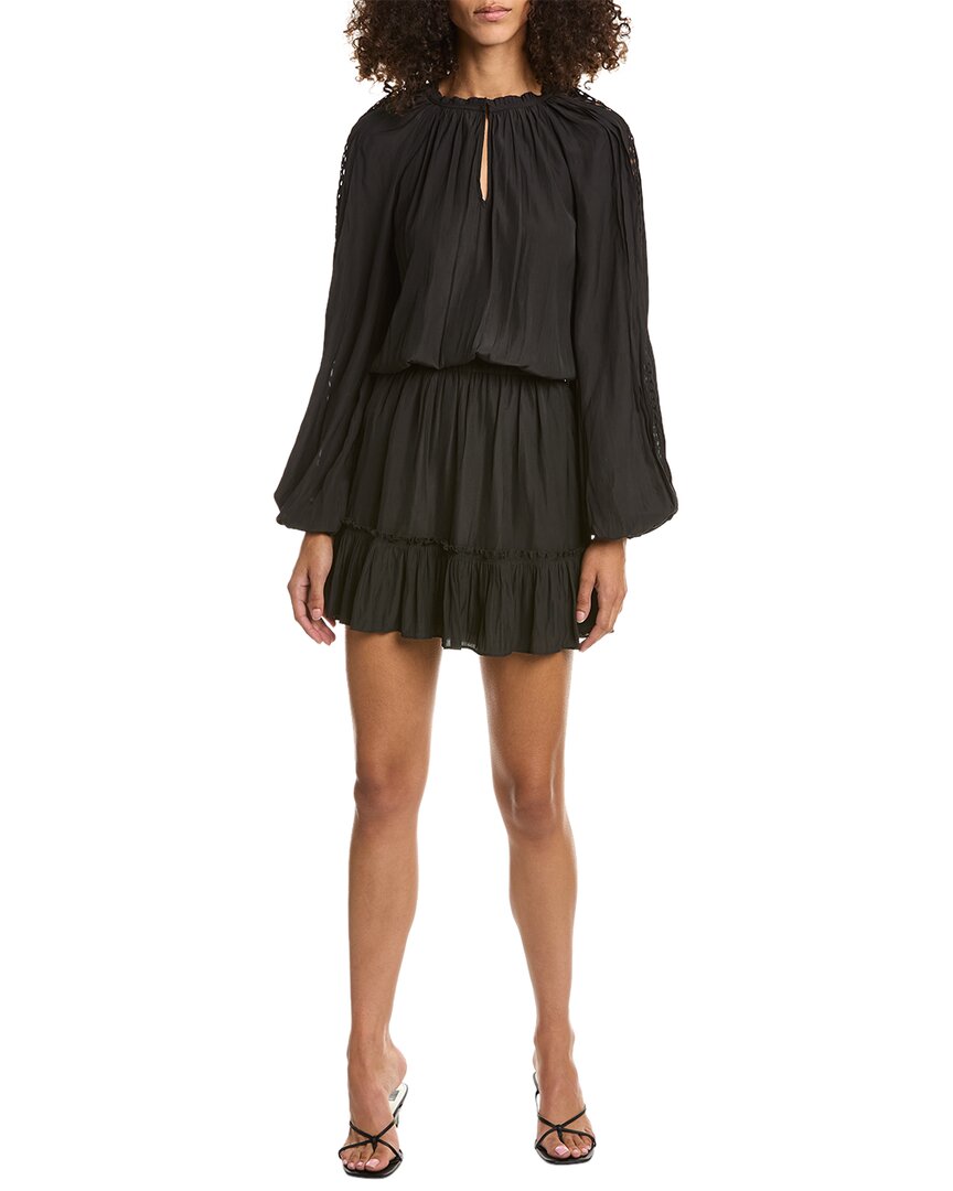 Shop Ramy Brook Martha Mini Dress In Black