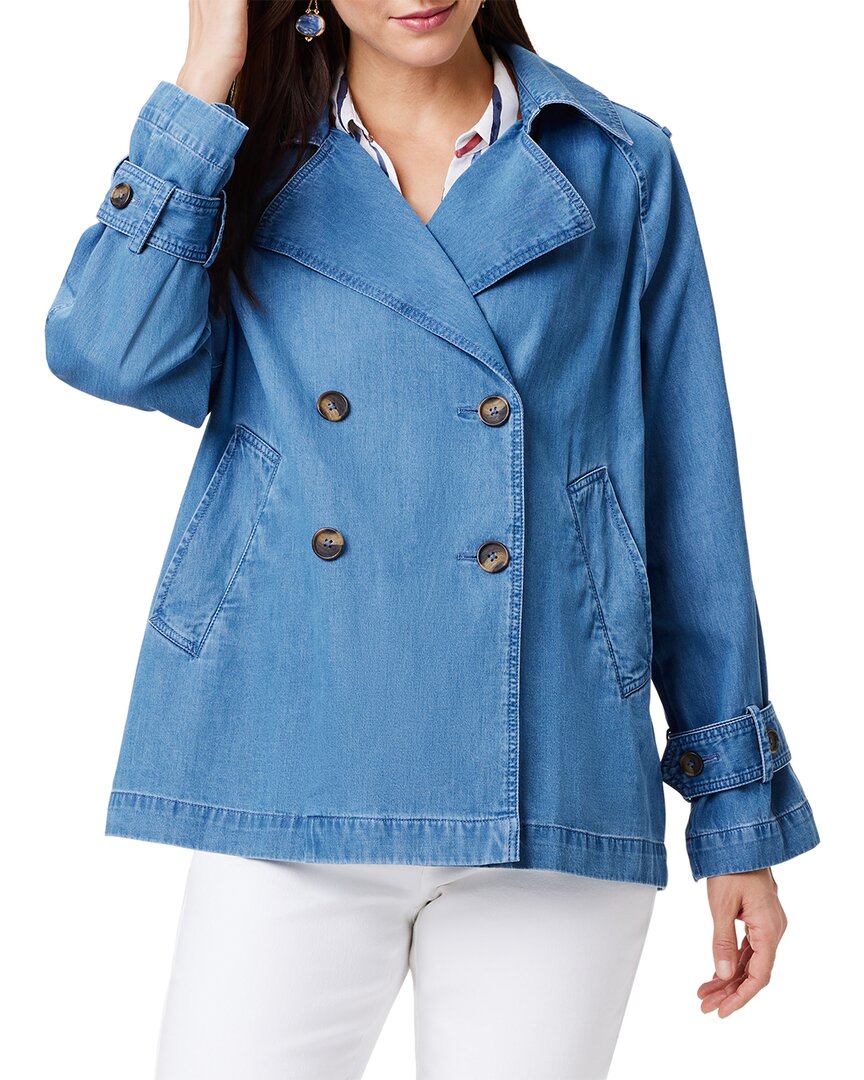 Shop Nic + Zoe Nic+zoe Denim Femme Trench Coat