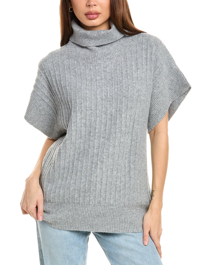 Gracia Turtleneck Wool-blend Sweater In Grey
