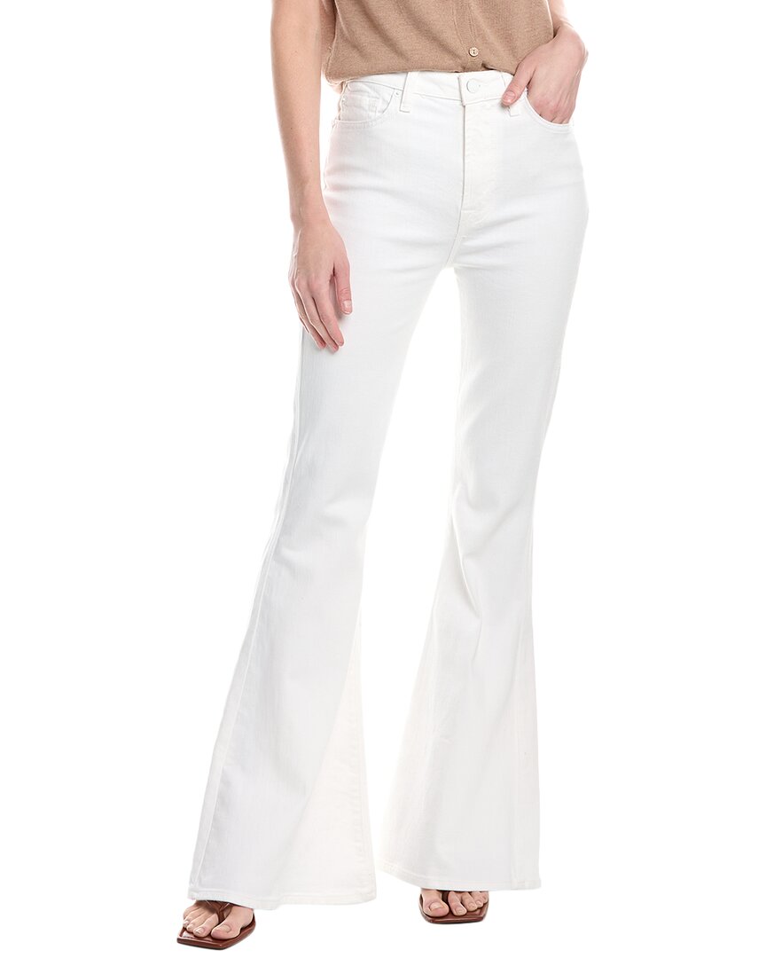 7 For All Mankind Ultra High-rise Clean White Skinny Flare Jean In White
