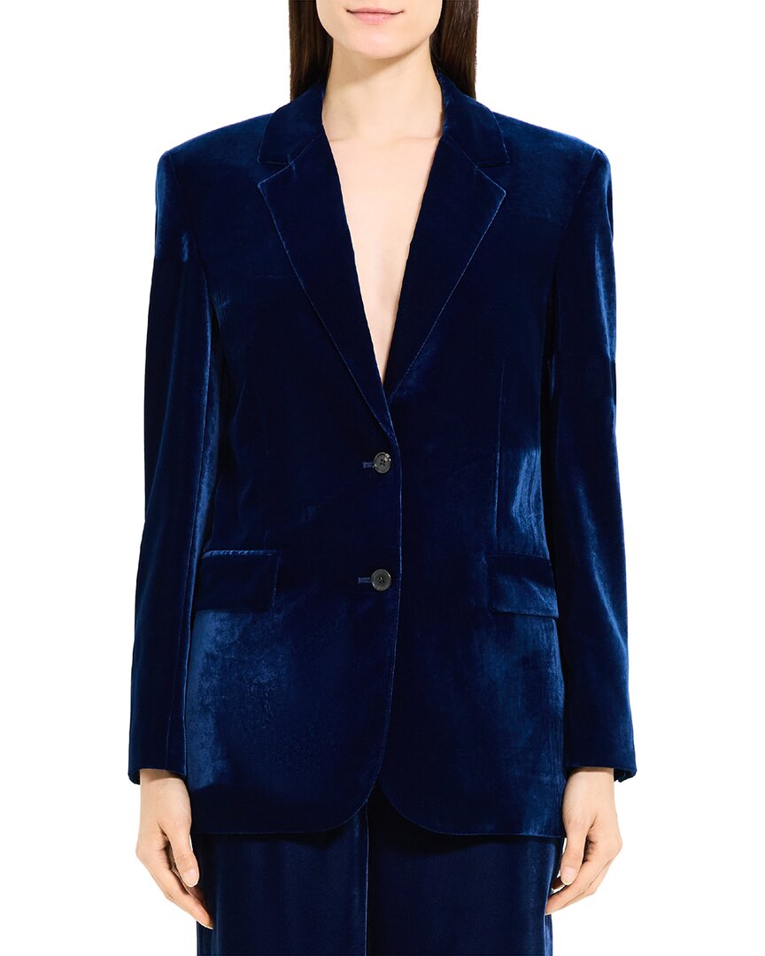 Theory Slim Tailor Jacket In Blue