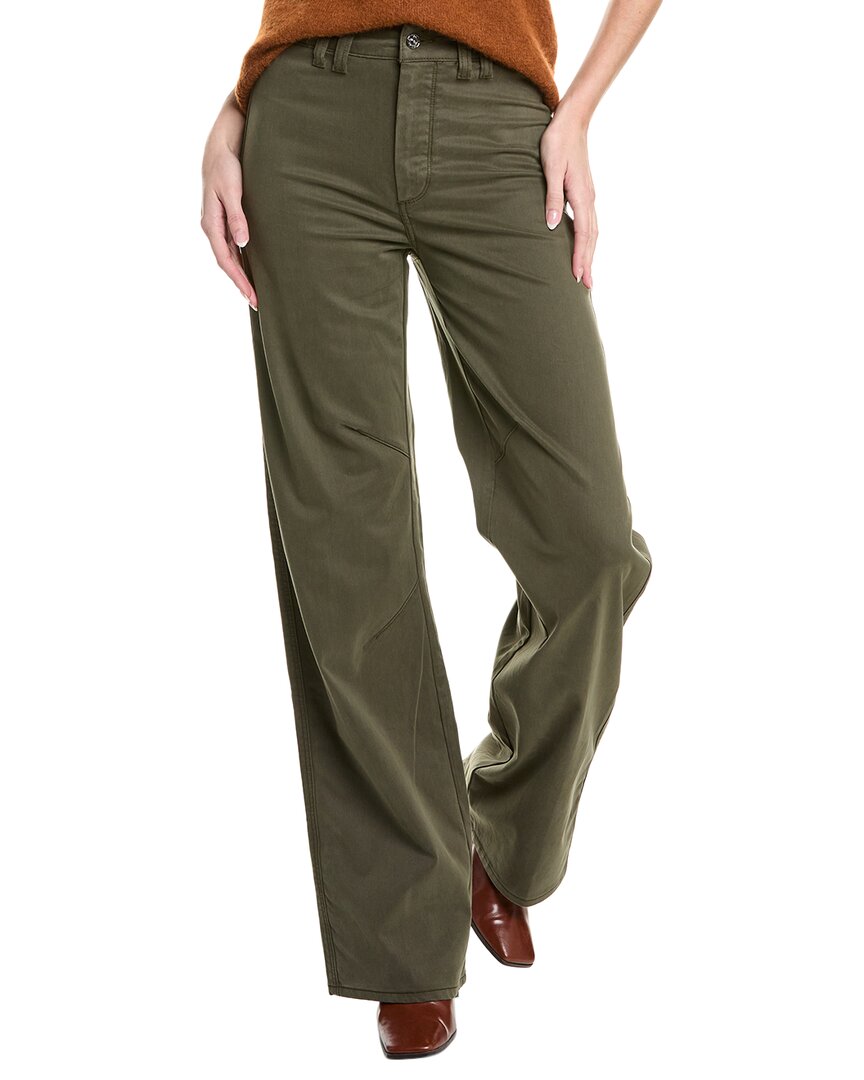 PAIGE PAIGE SASHA FORESTER GREEN STRAIGHT LEG JEAN 