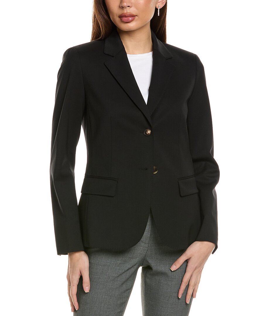 Lafayette 148 New York Sloane Wool-blend Jacket In Black